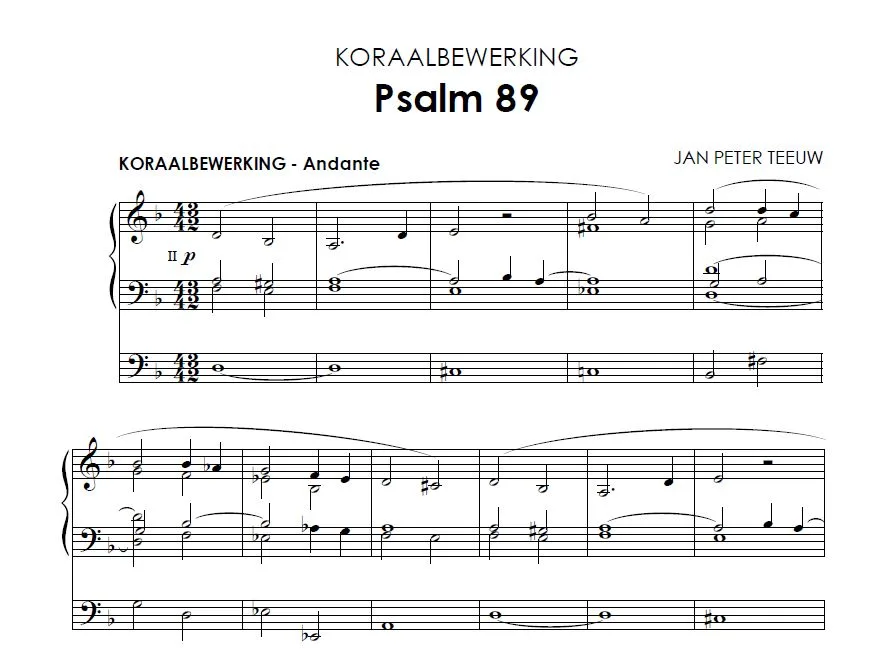 Jan Peter Teeuw: Psalmen voor orgel 2 - Image 4