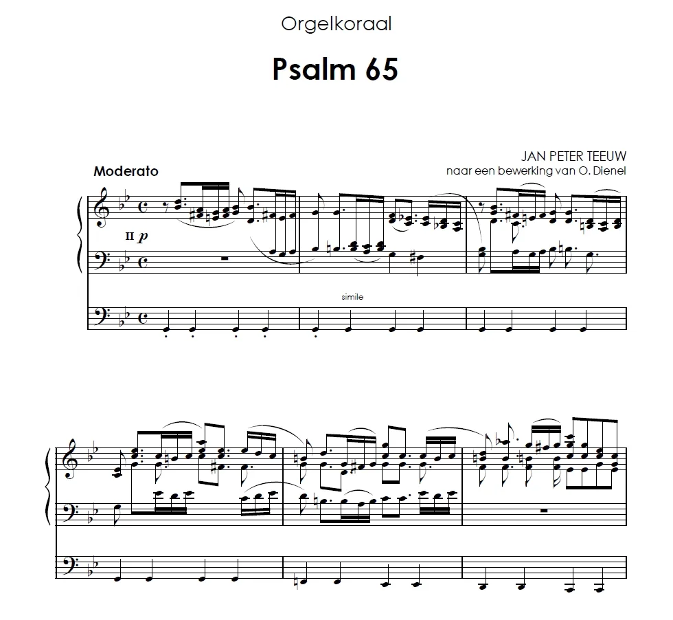 Jan Peter Teeuw: Psalmen voor orgel 3 - Image 2
