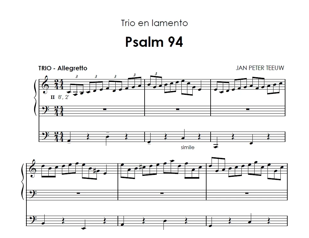 Jan Peter Teeuw: Psalmen voor orgel 3 - Image 5