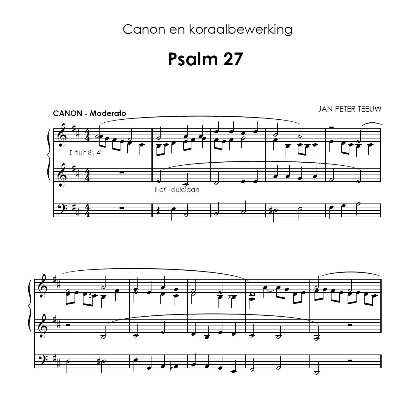 Jan Peter Teeuw: Psalmen voor orgel 6 - Image 2