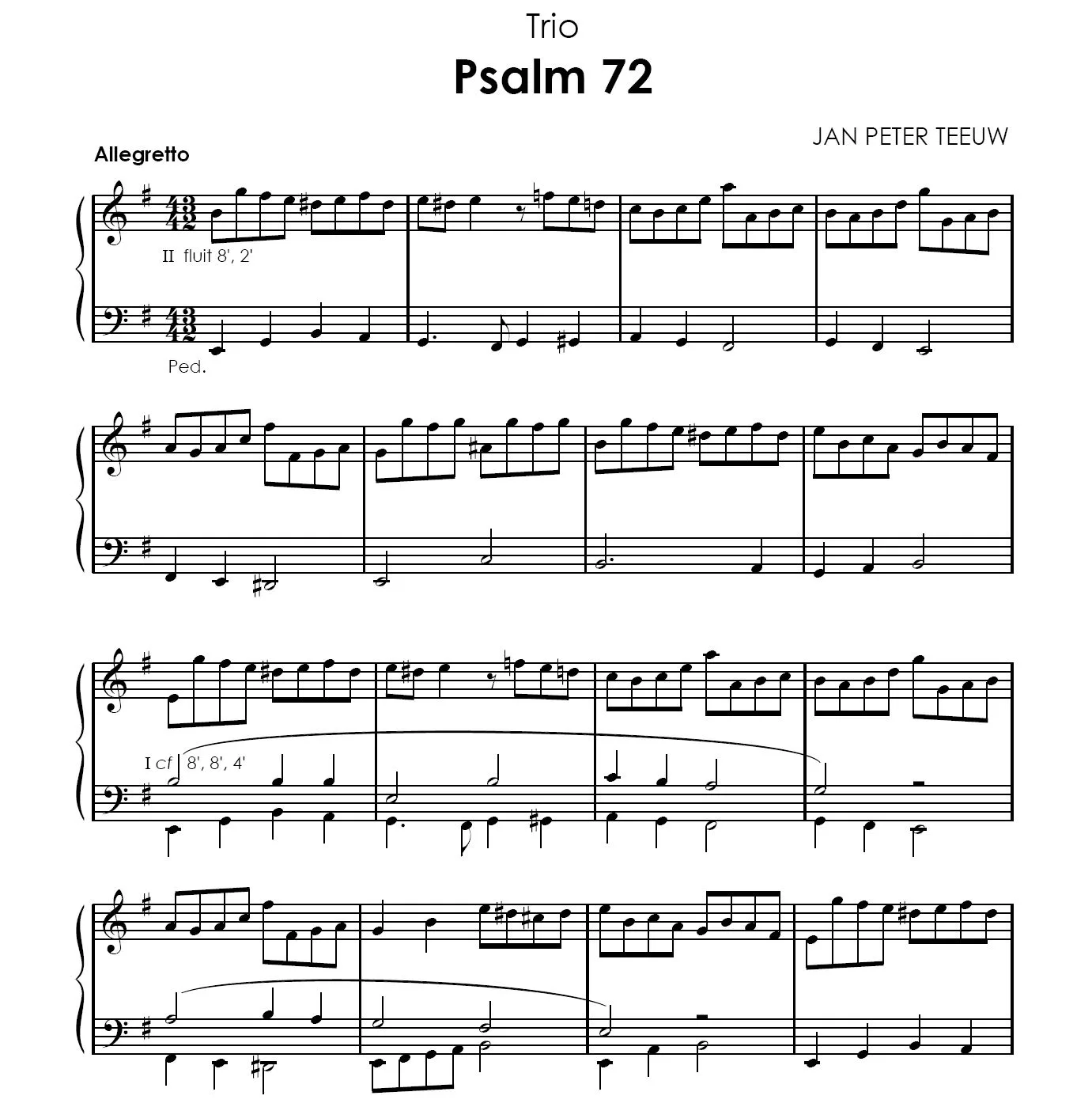 Jan Peter Teeuw: Psalmen voor orgel 6 - Image 4