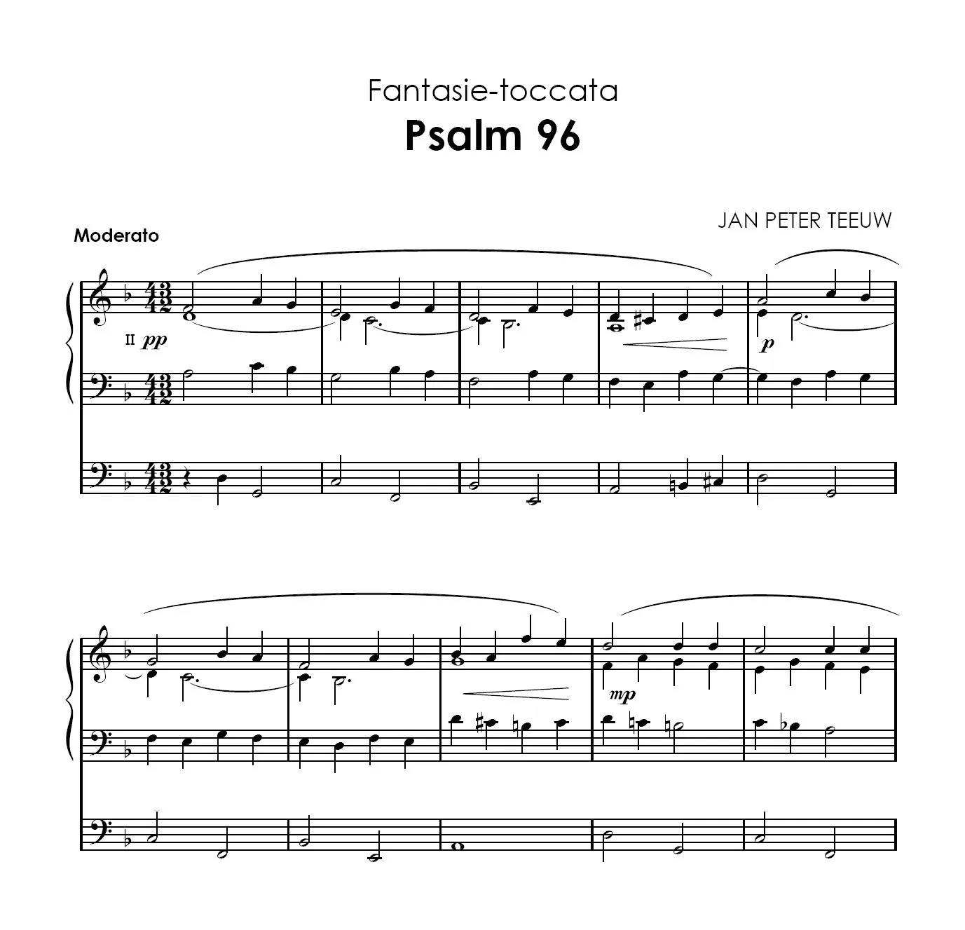 Jan Peter Teeuw: Psalmen voor orgel 6 - Image 5